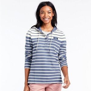L.L. Bean Sm Navy Blue Rugby Hoodie